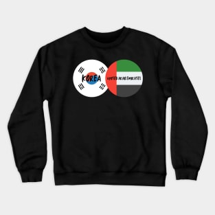 Korean Emirati - Korea, United Arab Emirates Crewneck Sweatshirt